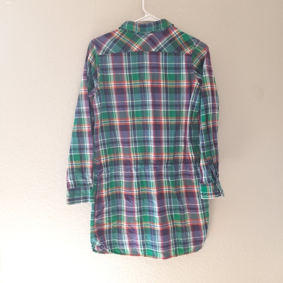 Ralph Lauren Plaid Check Kids Girls Size 16 Tie Top Blouse Stylish 100% Cotton - Picture 11 of 11